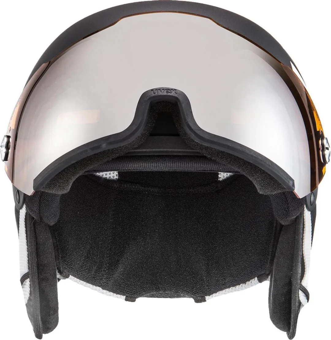 Uvex HLMT 500 Visor Skihelm - One Size - Zwart/Wit