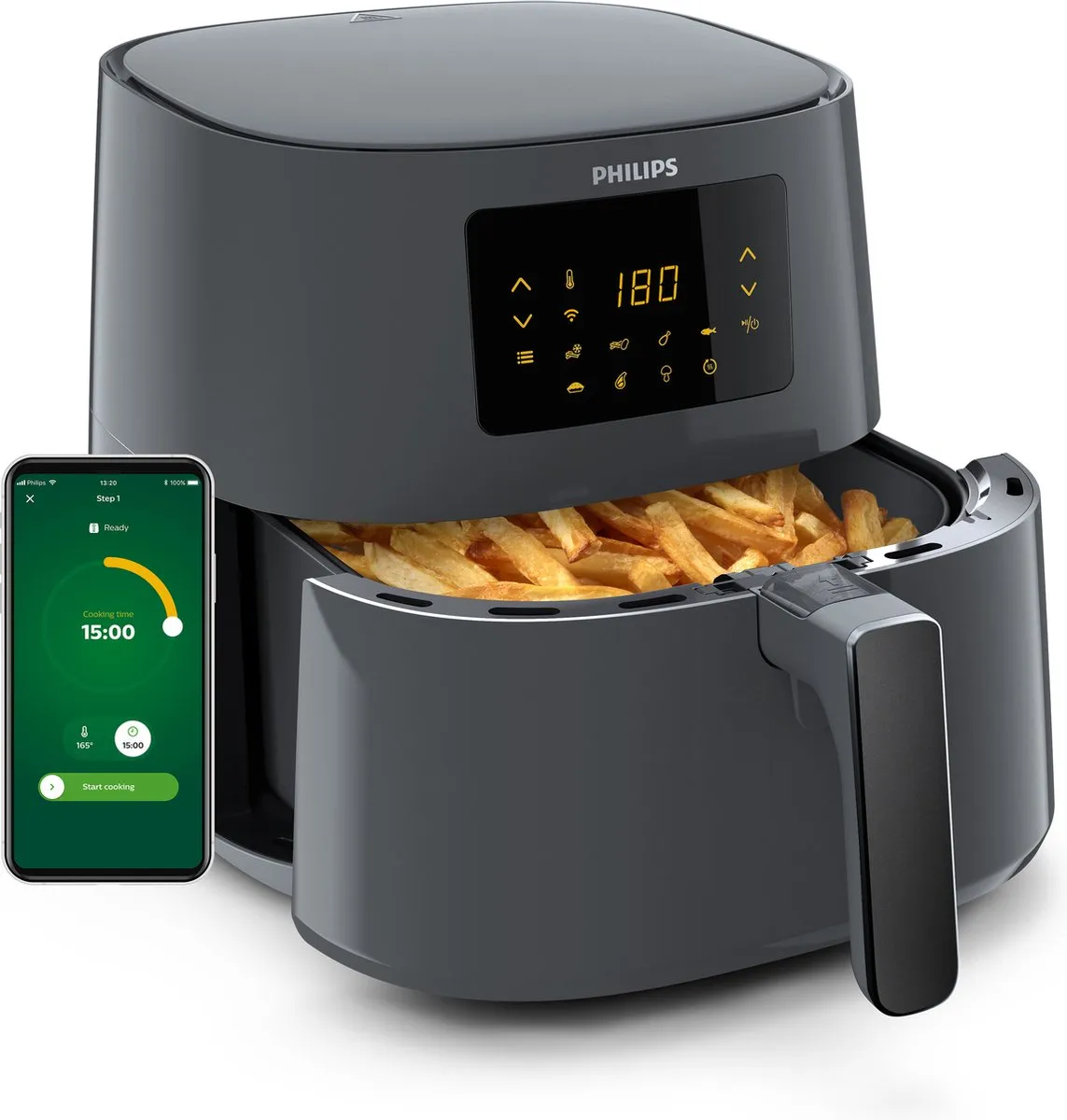 Philips Airfryer Essential 5000 HD9280/60 - 6,2L - Zwart