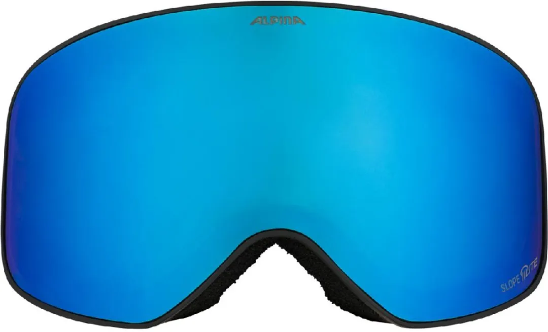 Alpina Slope Q-Lite Skibril 2025 - Zwart - Blauwe Lens