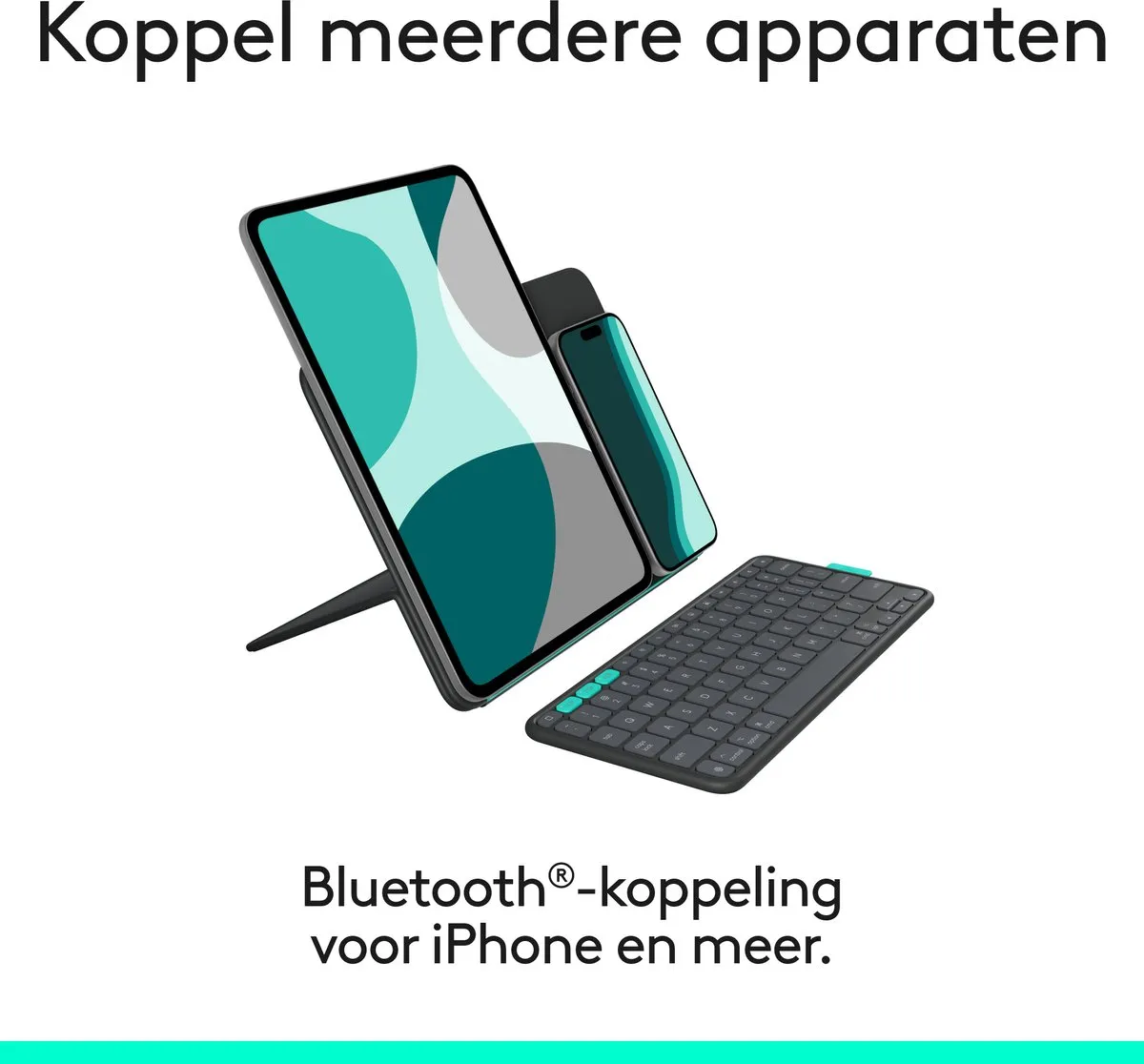 Logitech Flip Folio QWERTY US Bluetooth - iPad Pro/Air 11 2024 - Graphite