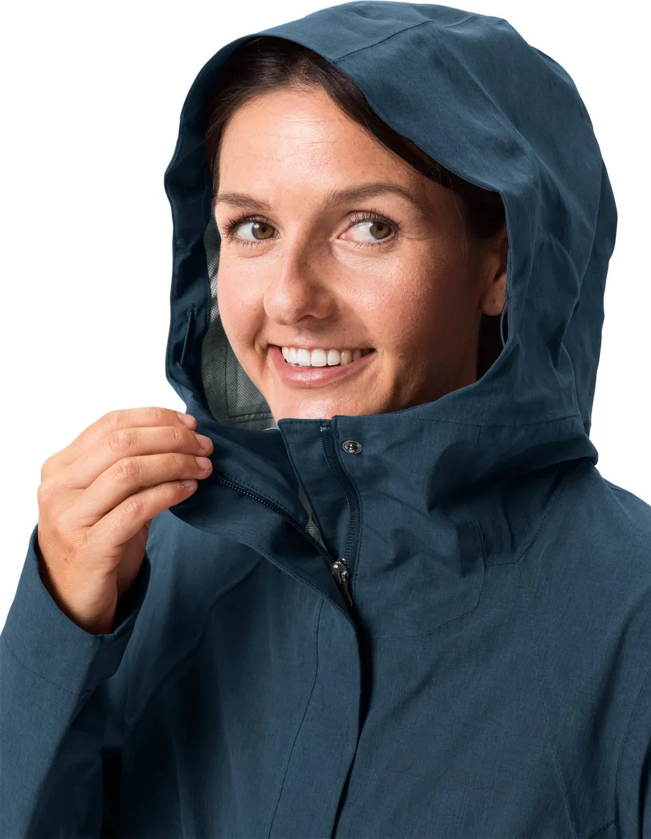 Vaude Yaras Jacket V Regenjas - Dames - XL - Dark Sea