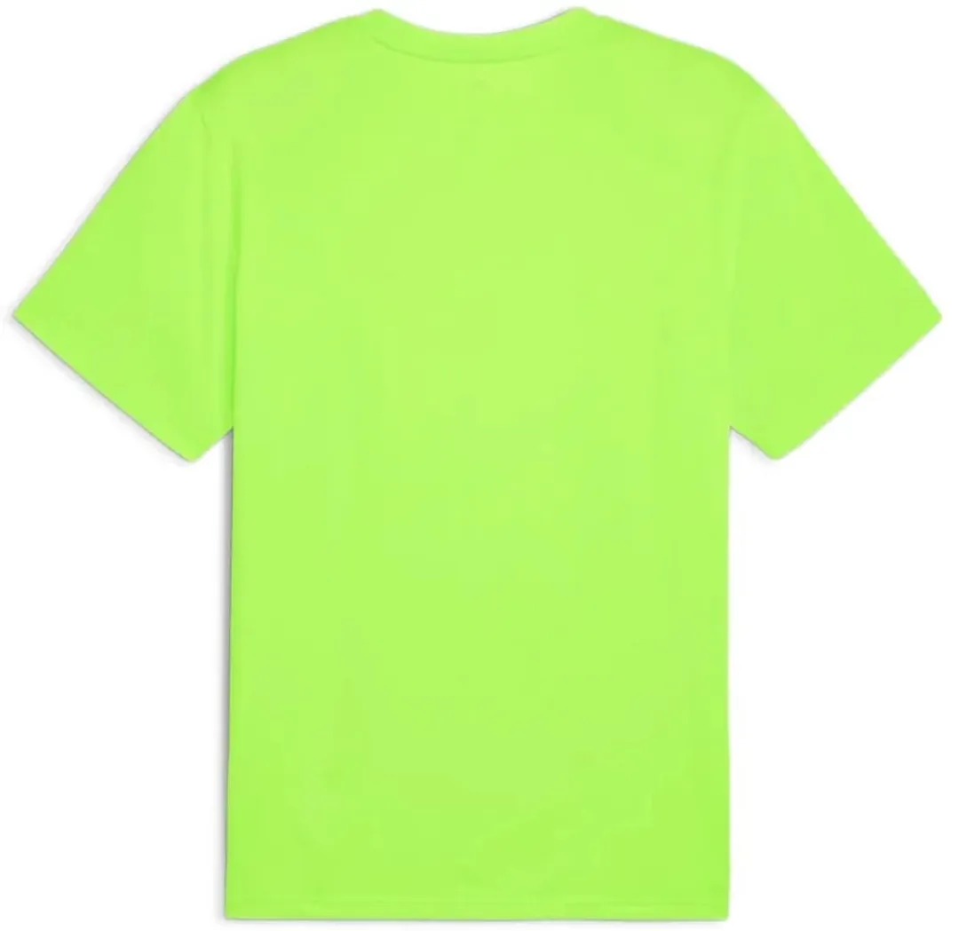 PUMA Ess Solid Cat Tee - L - Fluogroen