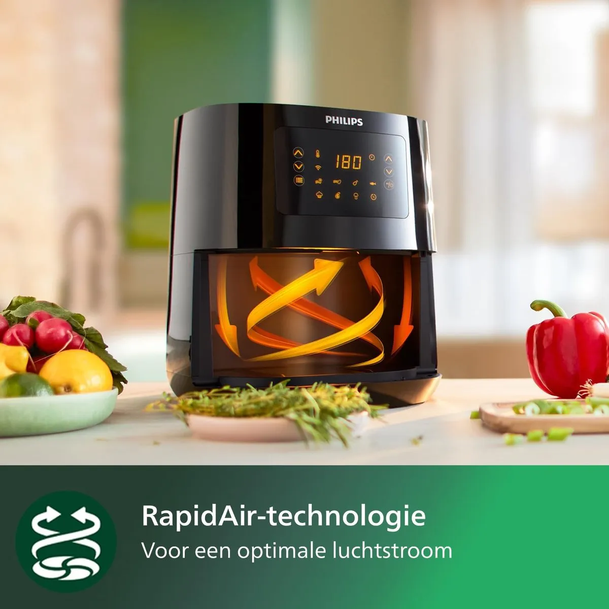 Philips Airfryer 5000-Serie L 4.1L - 13 Programma's - 1400W - Zwart
