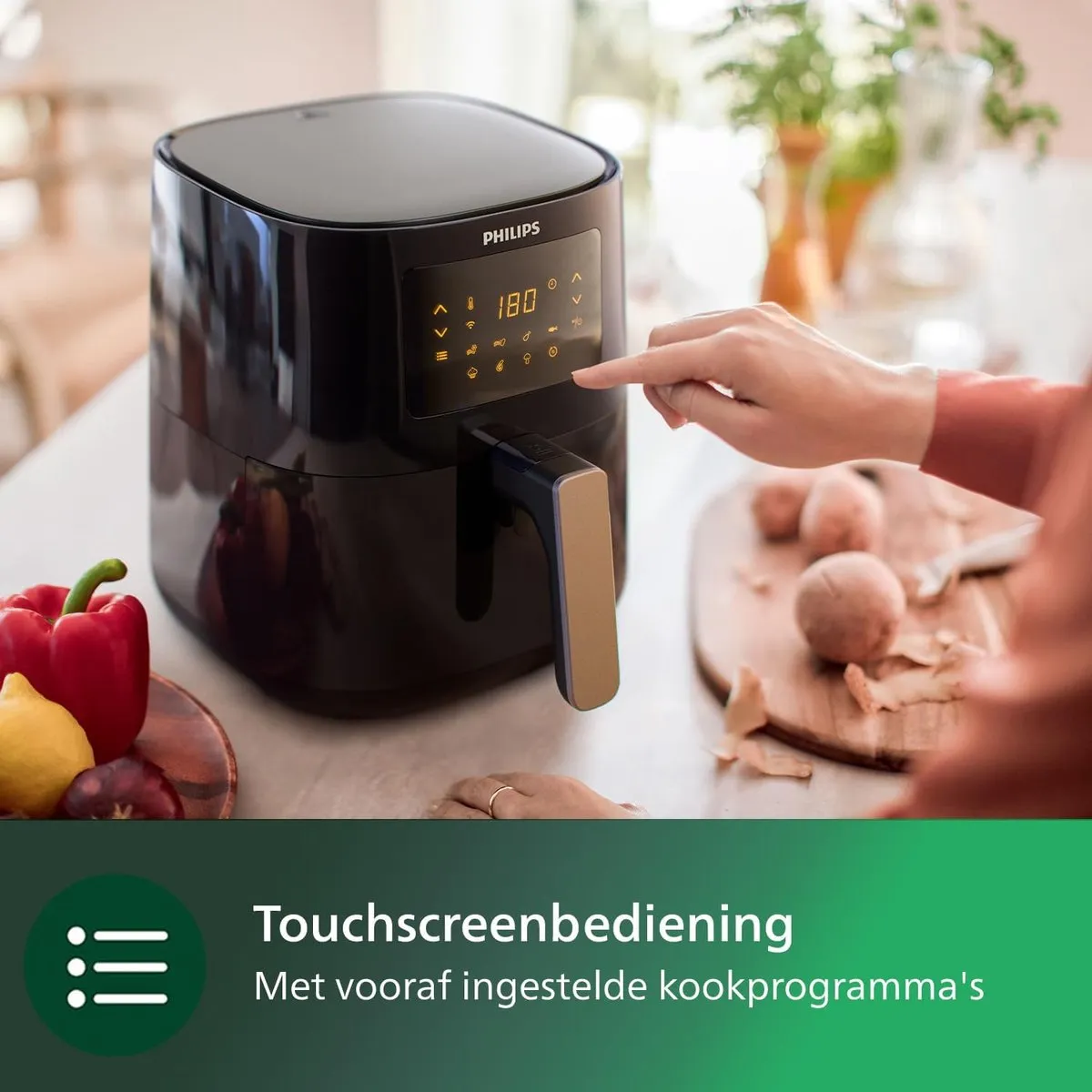 Philips Airfryer 5000-Serie L 4.1L - 13 Programma's - 1400W - Zwart