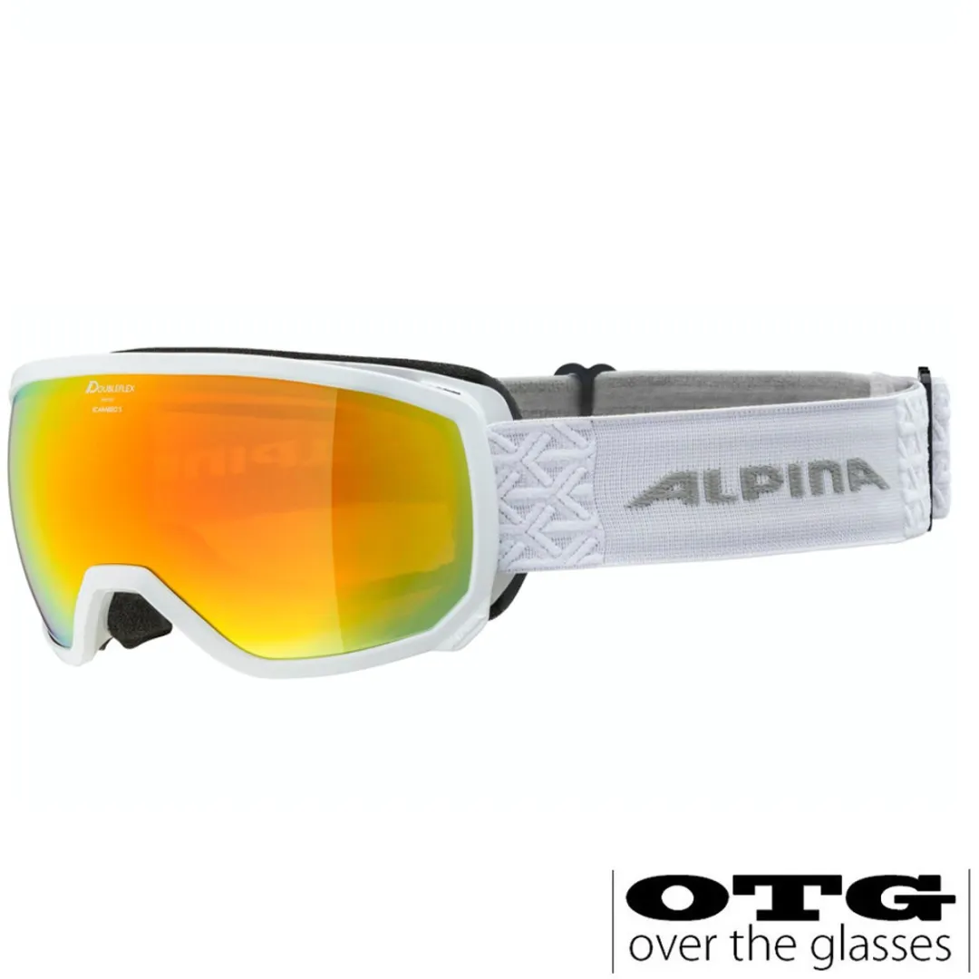 Alpina Scarabeo Q-Lite OTG Skibril - Rood - Wit