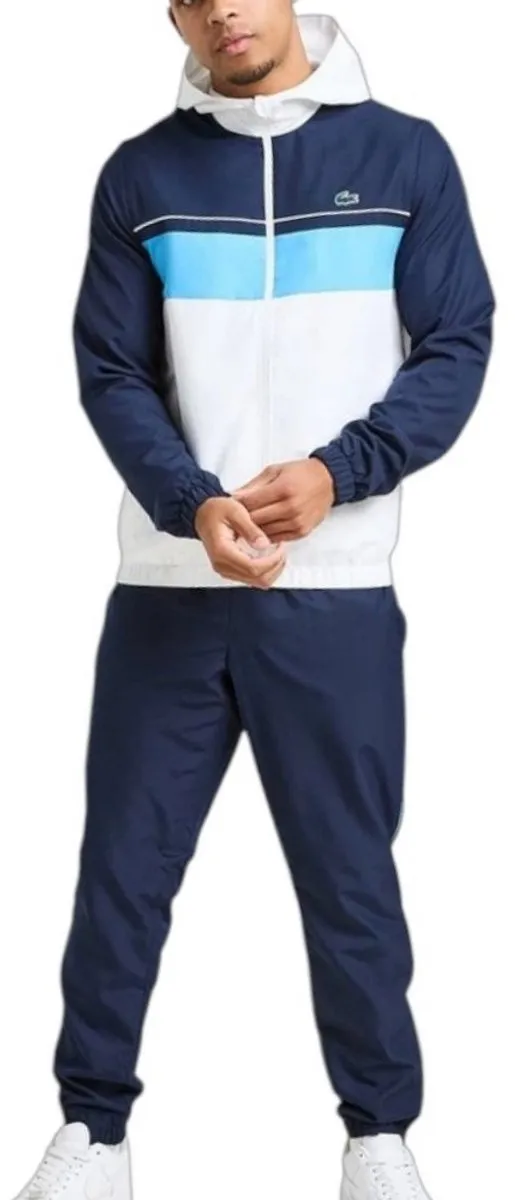 Lacoste Sport Colorblock Joggingpak M - Donkerblauw/Wit