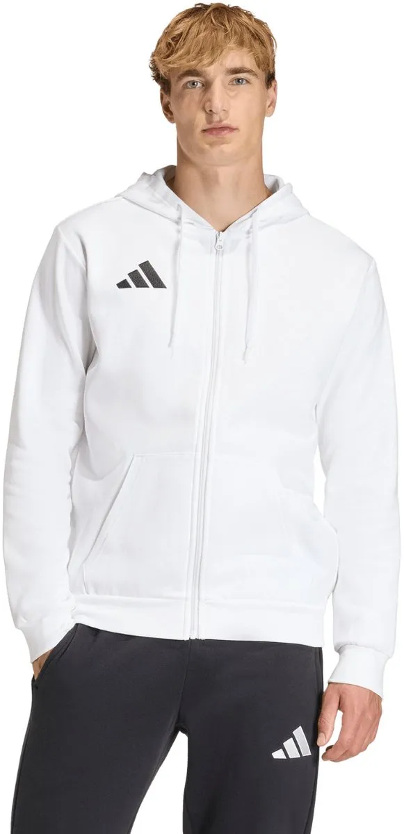 Adidas Entrada 26 Full Zip Hooded Vest - Maat XXXL - Donkerblauw/Wit