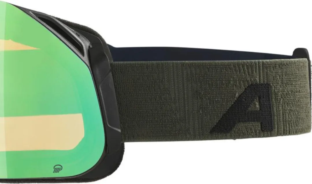 Alpina Blackcomb Q OTG Skibril - Groen Zwart