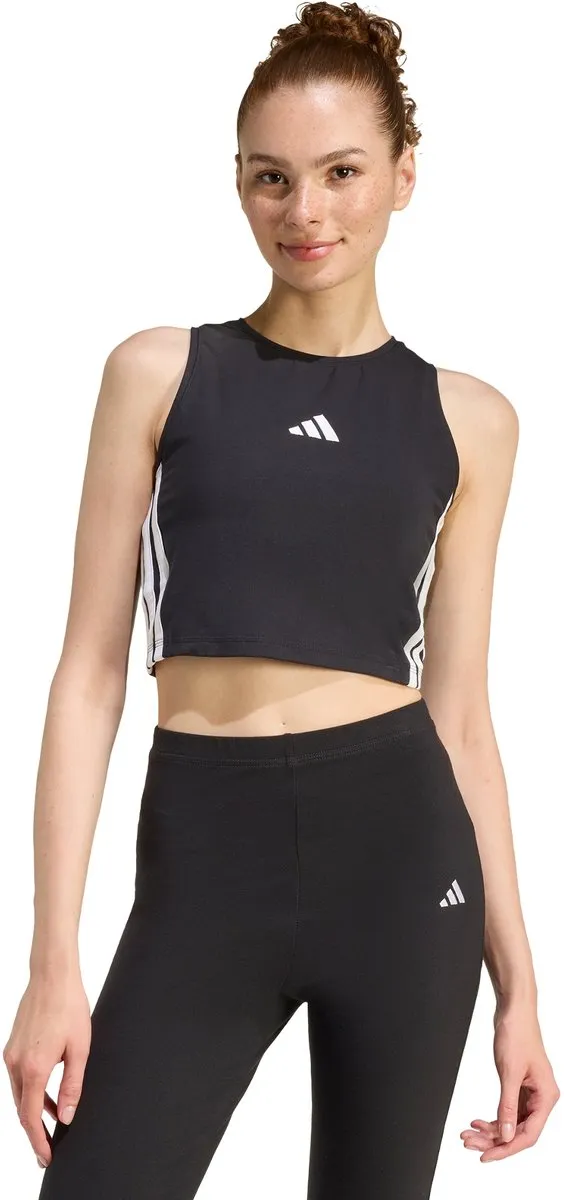 adidas Essentials 3-Stripes Gewatteerde Tanktop KC5181 - Zwart