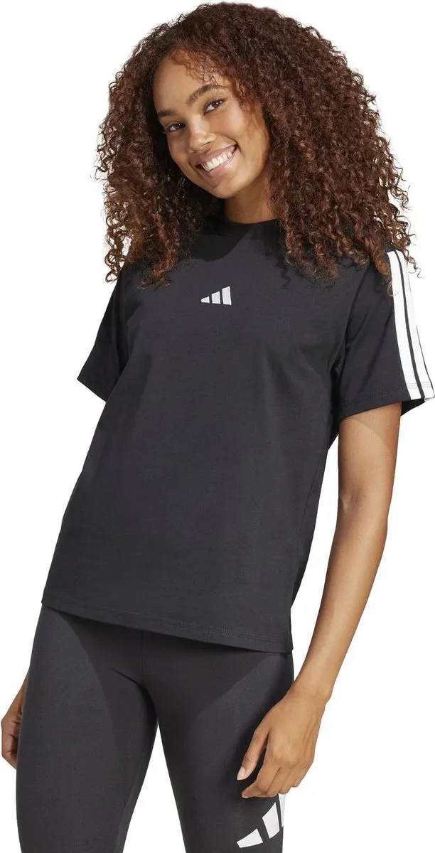 Adidas W 3S Sport T-shirt Dames - JM2393 - Zwart/Wit