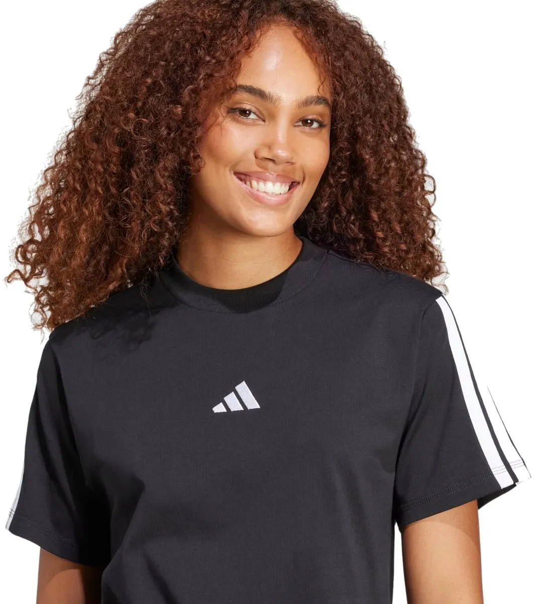 Adidas W 3S Sport T-shirt Dames - JM2393 - Zwart/Wit