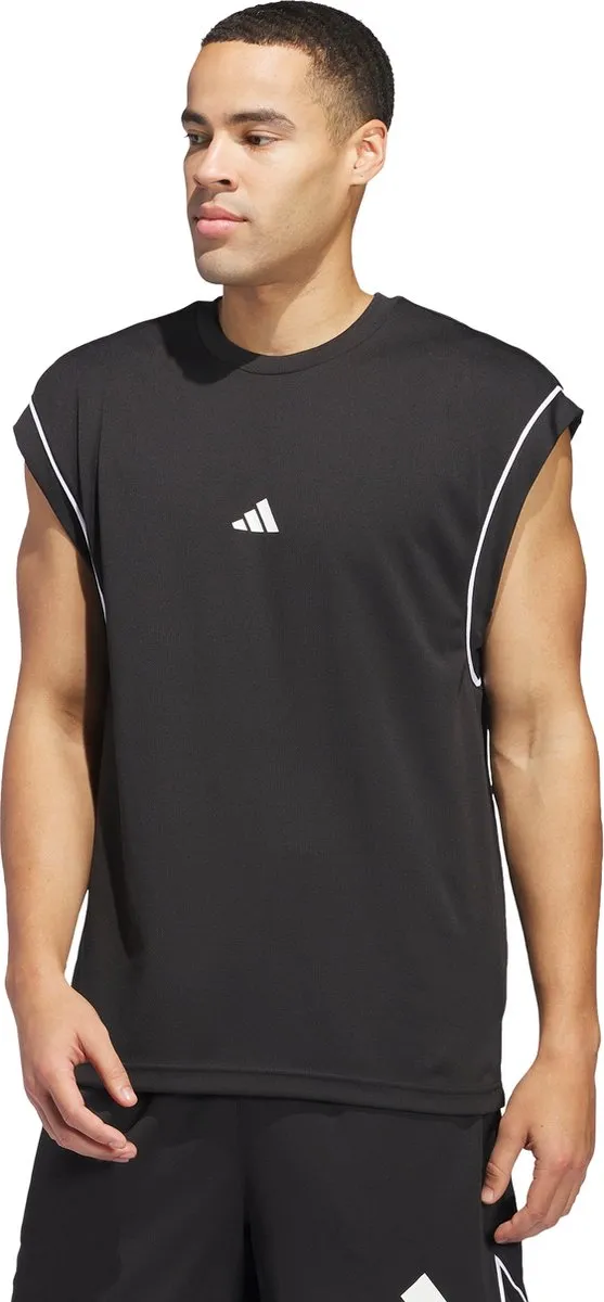 adidas Performance Basketball All-World Mouwloze Tanktop JN4722 - Zwart