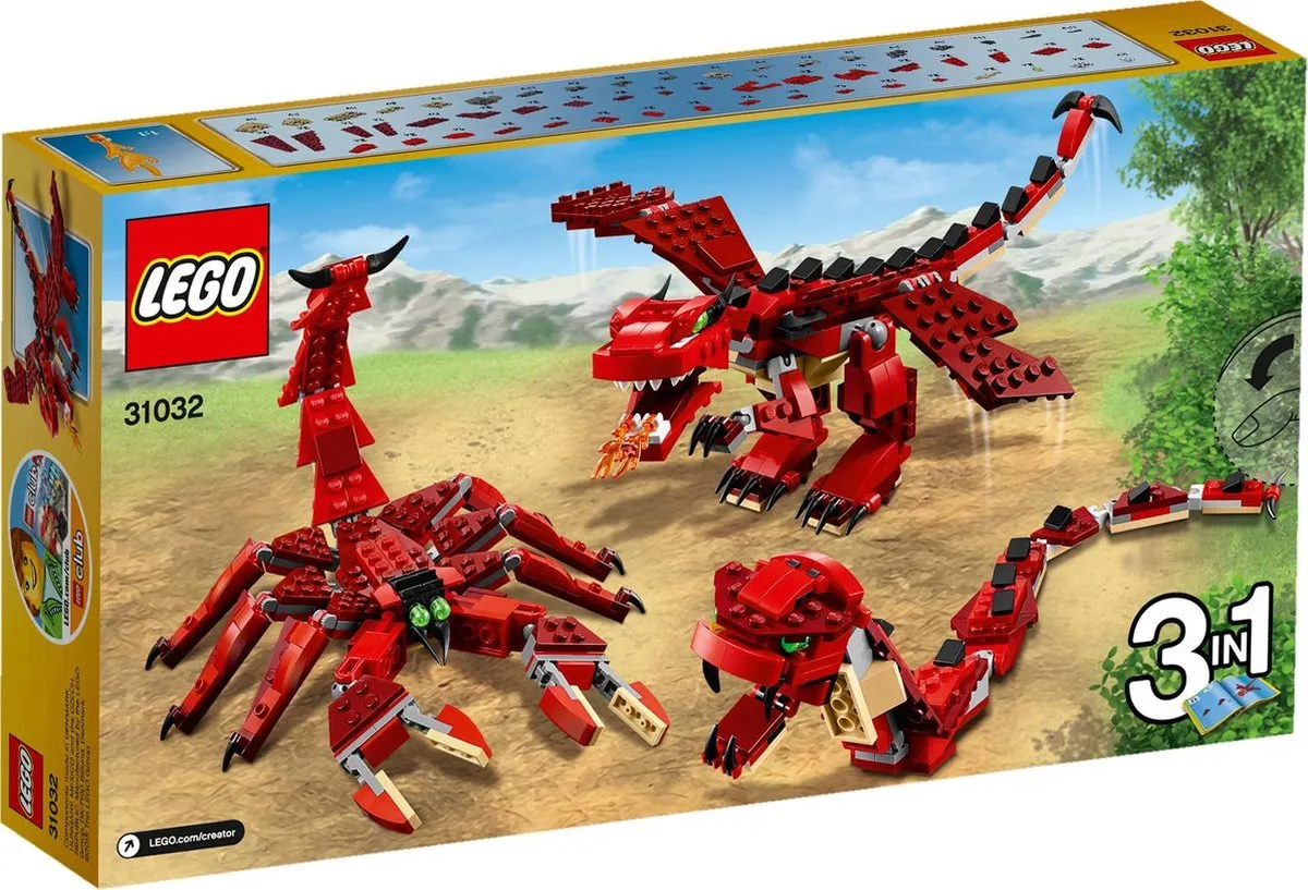 LEGO Creator Rode Dieren 31032 - 221 Stukken - afbeelding 4 van 6