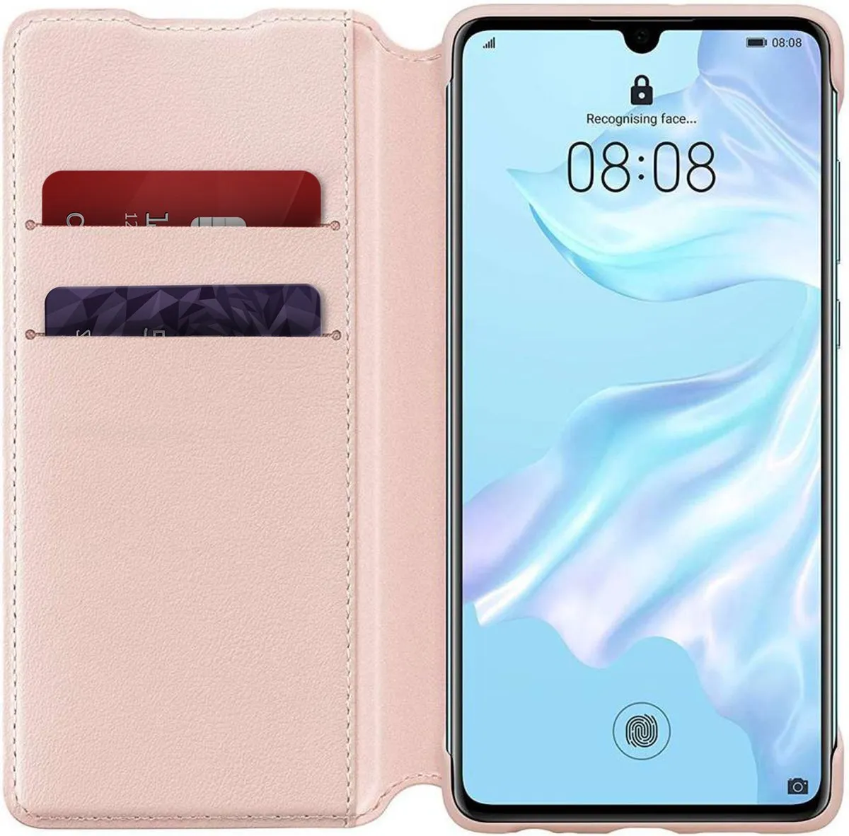 Huawei Wallet Cover 51992856 - Roze - 2 Pasjes