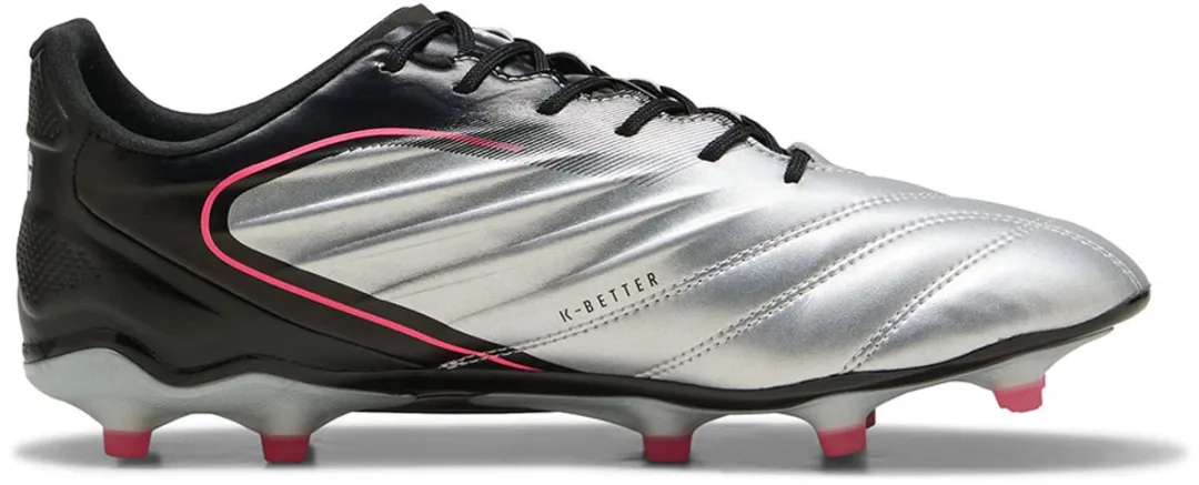 PUMA King Pro FG/AG Voetbalschoenen - Zilver - EU 43