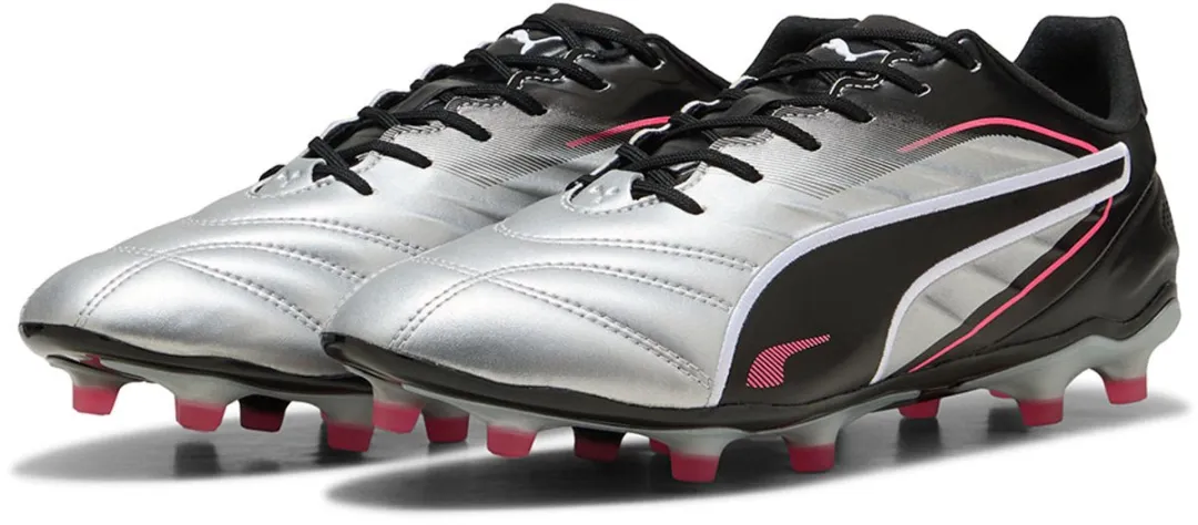 PUMA King Pro FG/AG Voetbalschoenen - Zilver - EU 43