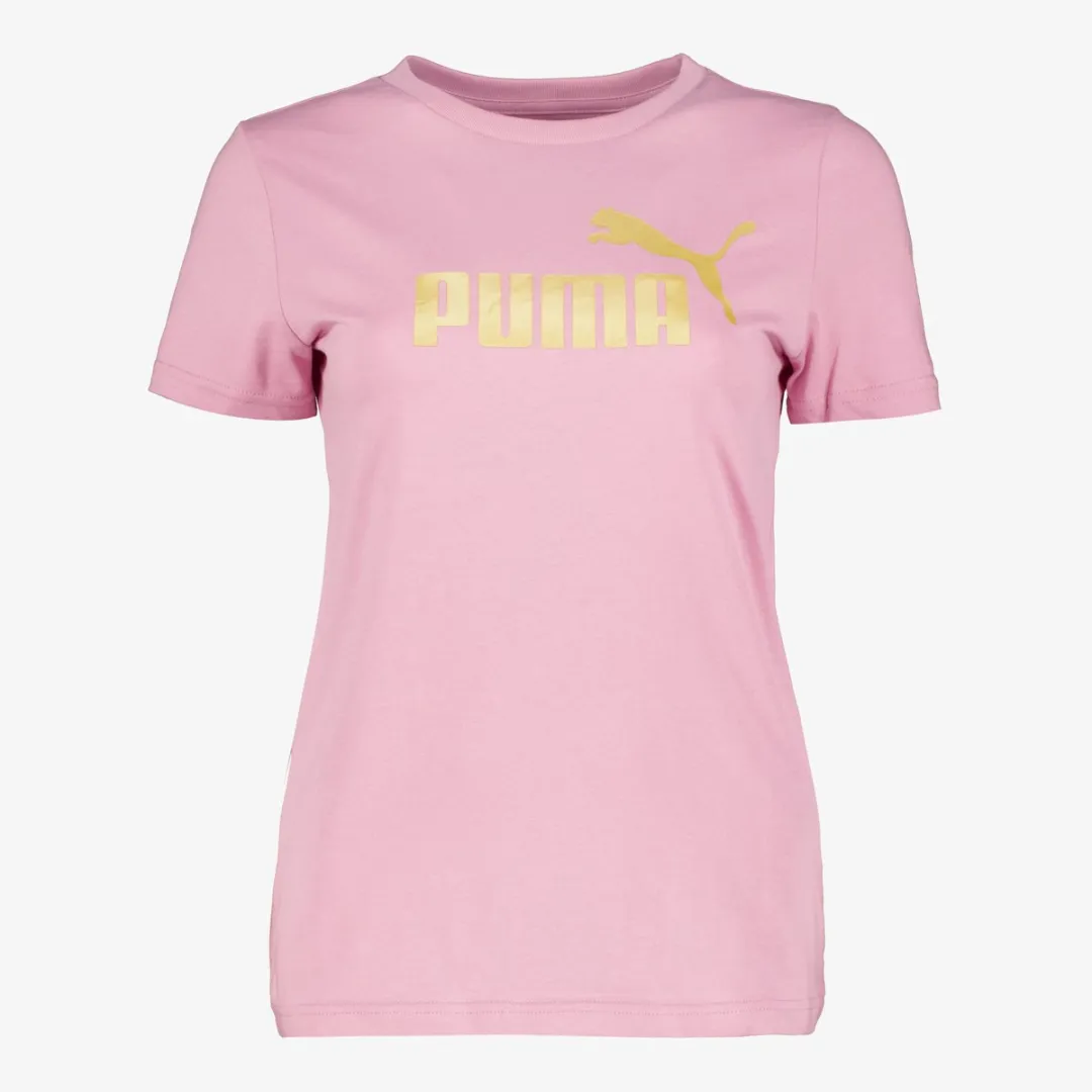 PUMA ESS Metallic No. 1 Logo Dames Sport T-shirt