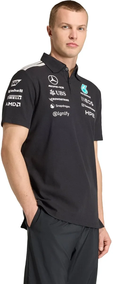 adidas Performance Mercedes-AMG F1 Team Engineers Poloshirt L - Zwart