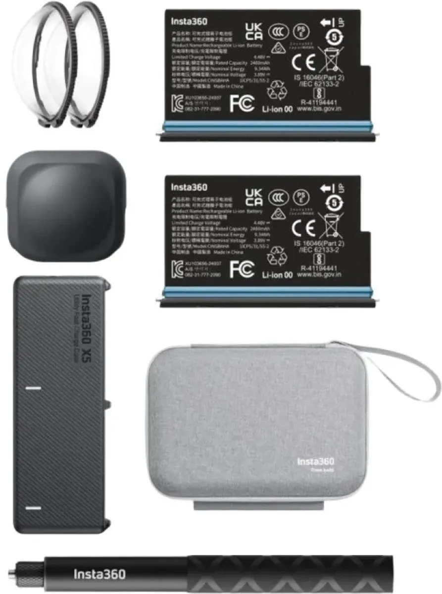Insta360 X5 Essentials Combo Actioncam - Zwart