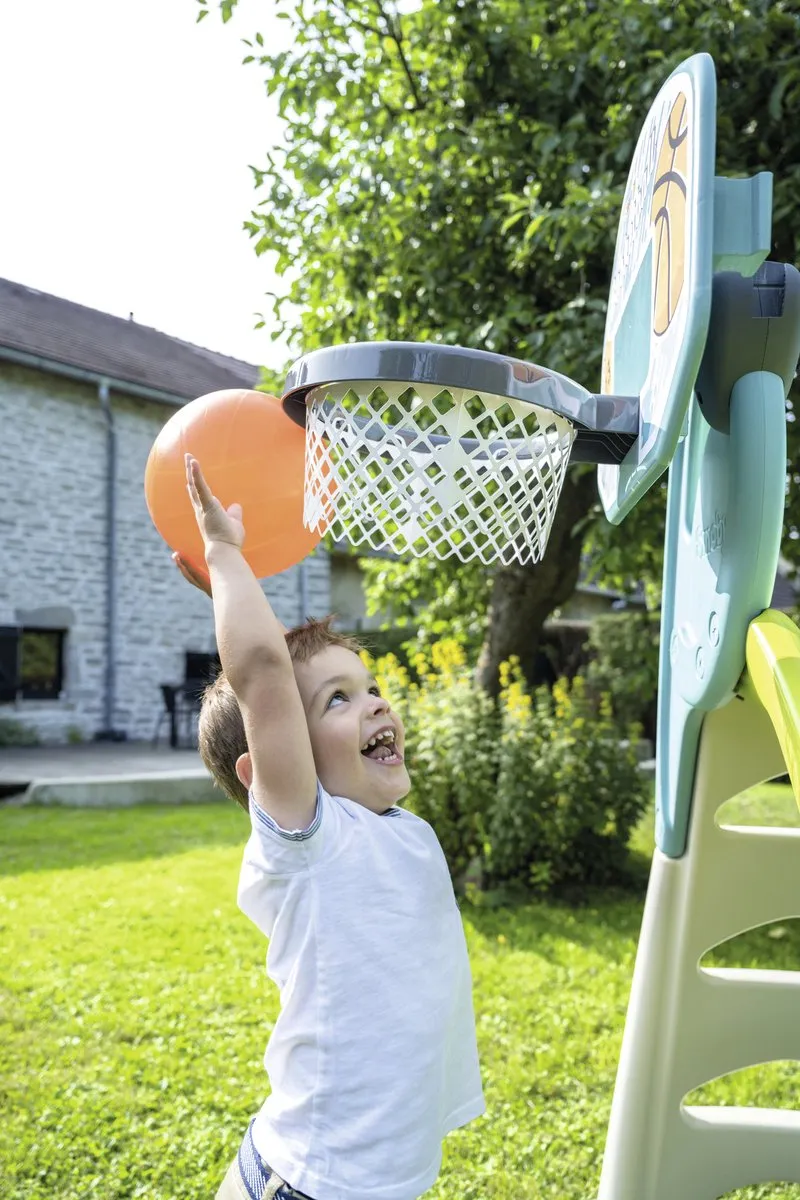 Smoby Basketball Hoop 7600820700 - Blauw/Grijs/Wit/Oranje - afbeelding 6 van 6