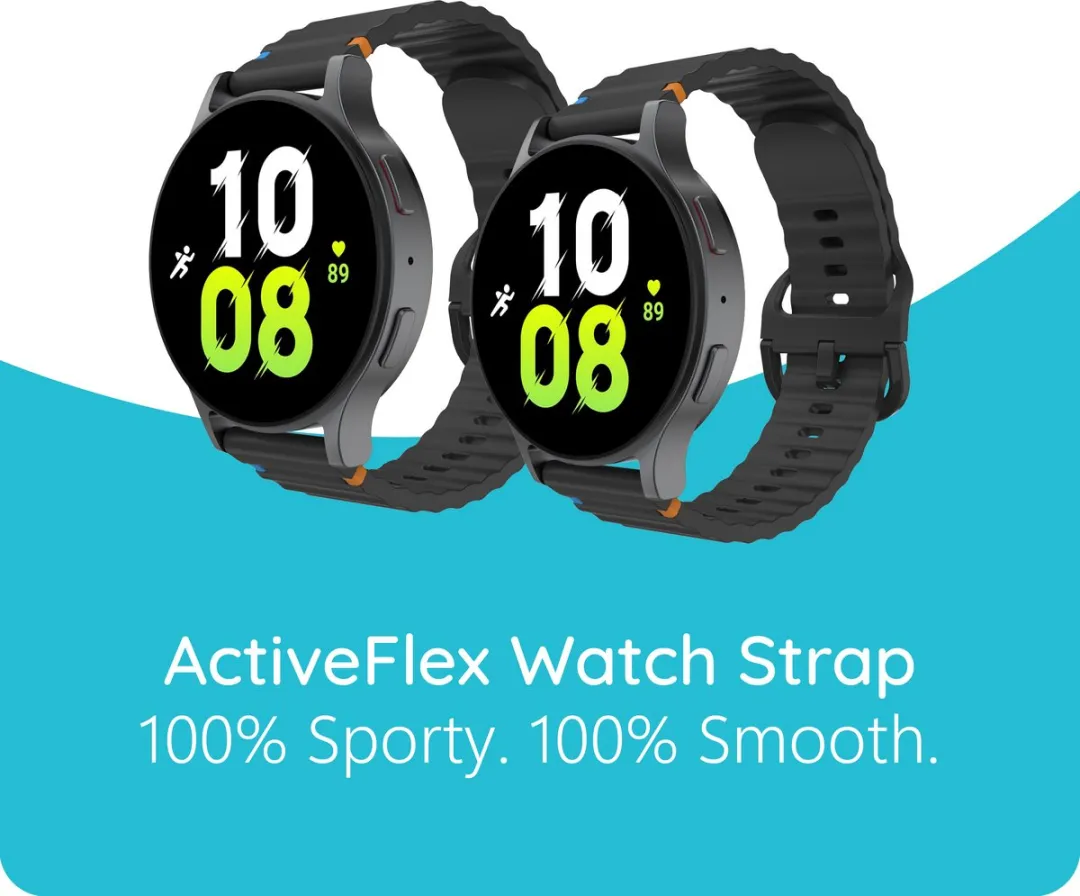 Just in Case Garmin Venu 3S Horlogebandje ActiveFlex - 41mm - Zwart - afbeelding 2 van 6