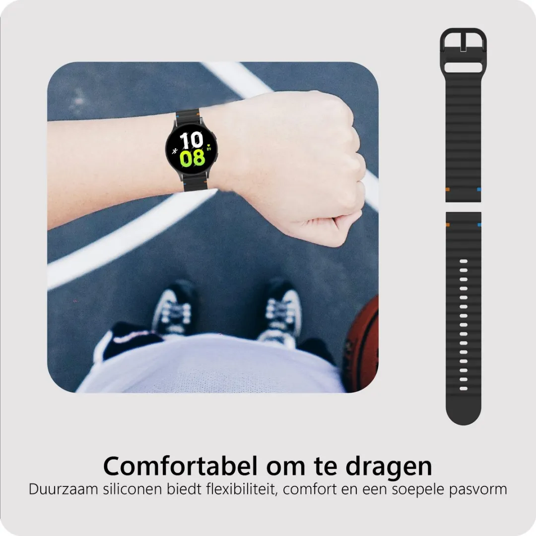 Just in Case Garmin Venu 3S Horlogebandje ActiveFlex - 41mm - Zwart - afbeelding 4 van 6