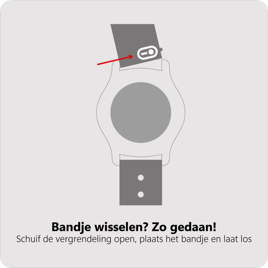 Just in Case Garmin Venu 3S Horlogebandje ActiveFlex - 41mm - Zwart - afbeelding 3 van 6