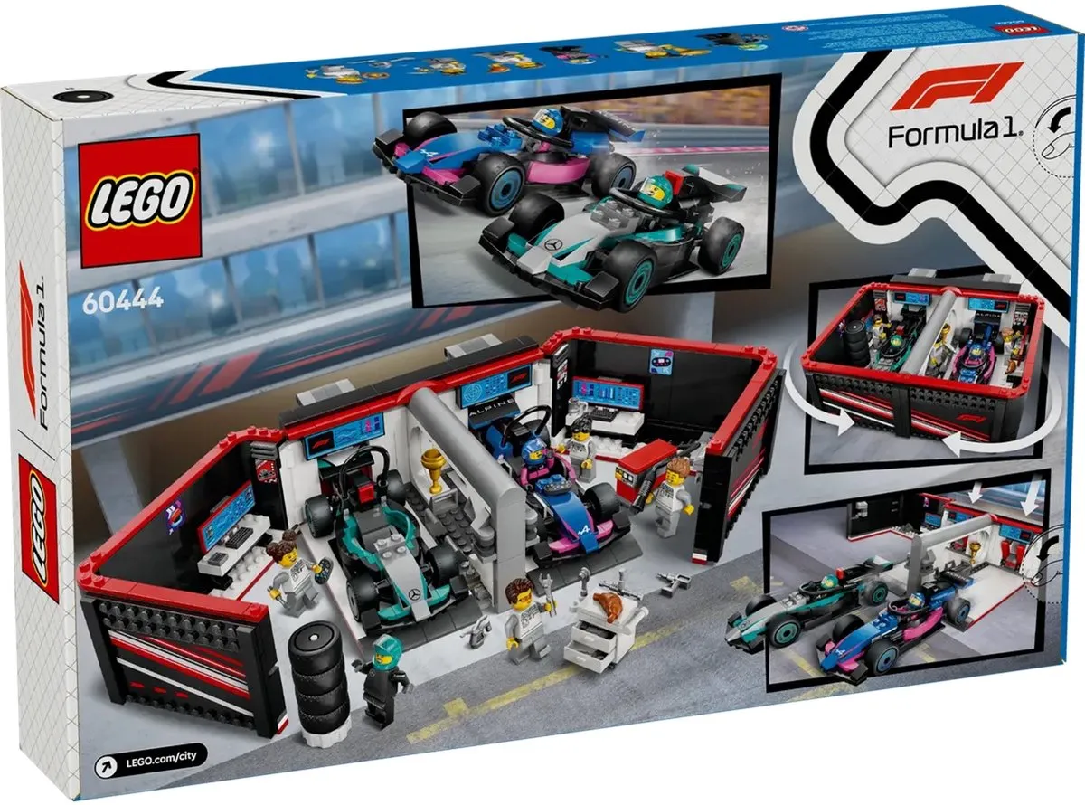 LEGO City F1 Garage 60444 - 678 Stukken - 6 Minifiguren - afbeelding 6 van 6