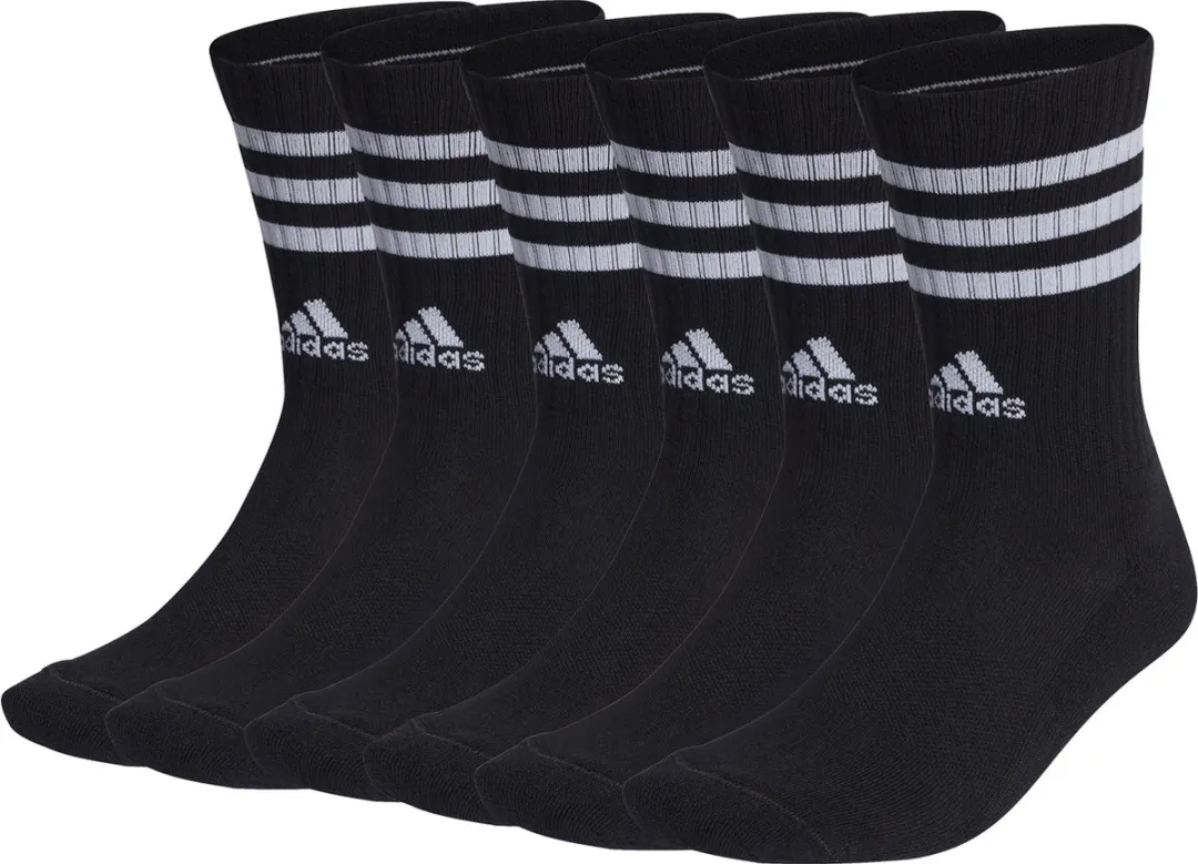 adidas CSH Crew Tennissokken - 6 Paar - Witte - Maat 46-48