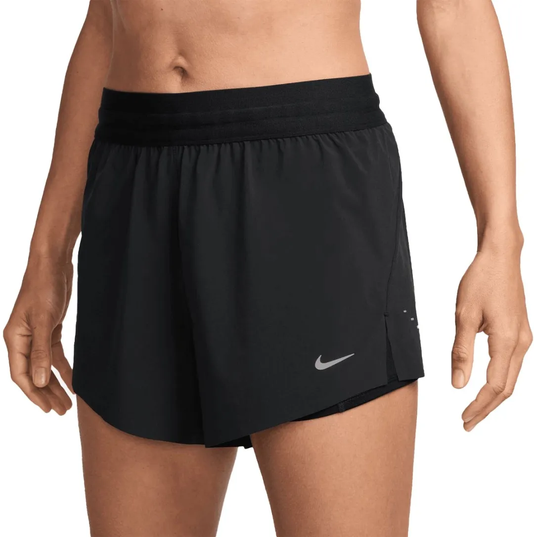 Nike Swift Dri-FIT 2-in-1 Sportshort Dames - Zwart