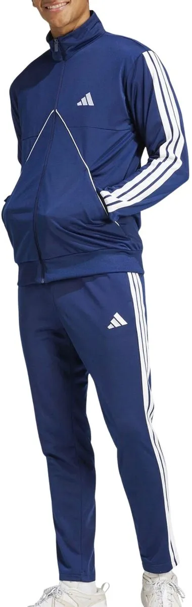 Adidas Basic 3-Stripes Joggingpak Heren - Zwart/Wit S