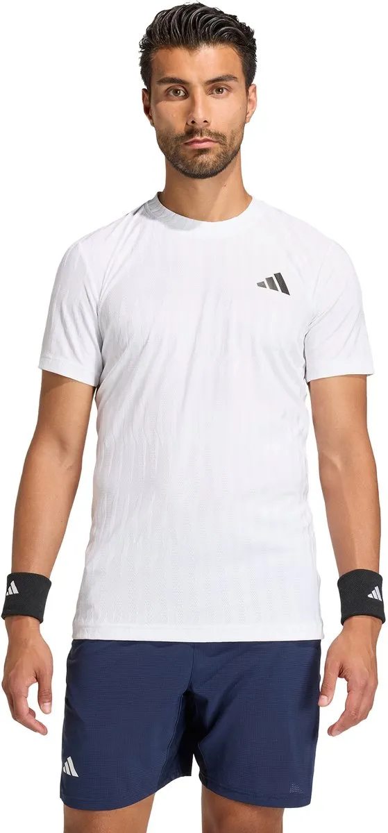 adidas Performance Climacool+ Airchill Freelift Tennis T-shirt M - Wit