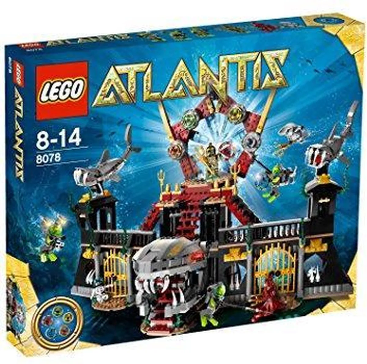 LEGO Atlantis 8078 Poort Naar Atlantis - 7 Minifiguren