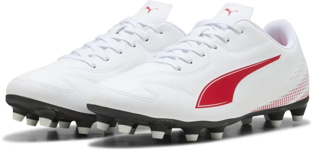 PUMA Vitoria II FG/AG Heren Sportschoenen 44.5 - Wit/Rood