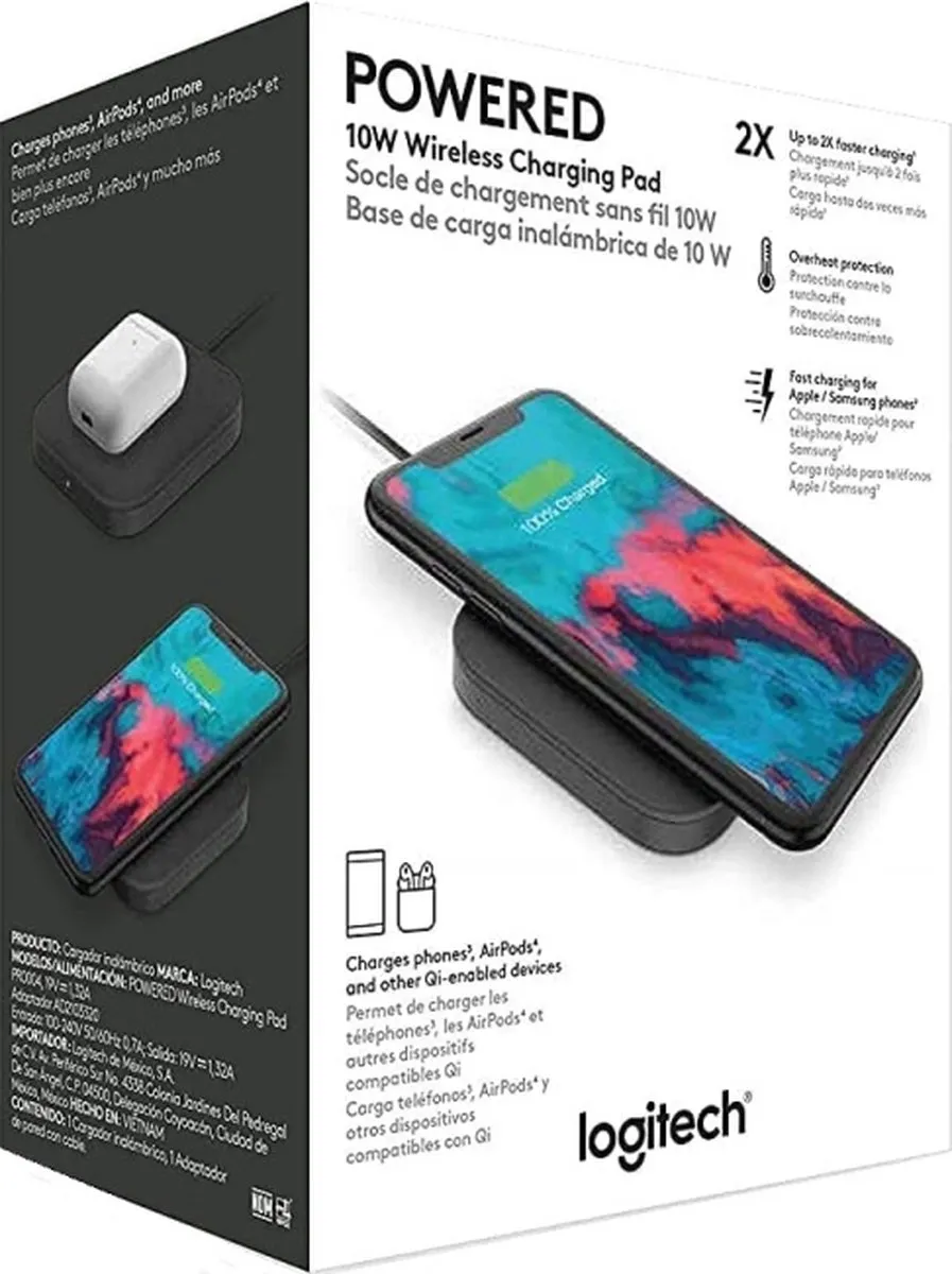 Logitech Powered Draadloos Oplader 10W - Grafiet