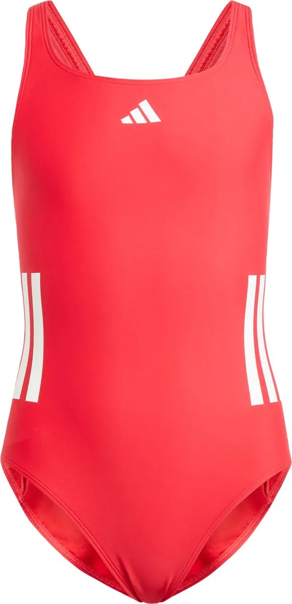 adidas Performance 3-Stripes C-Back Badpak Kids Rood - 170 - afbeelding 6 van 6