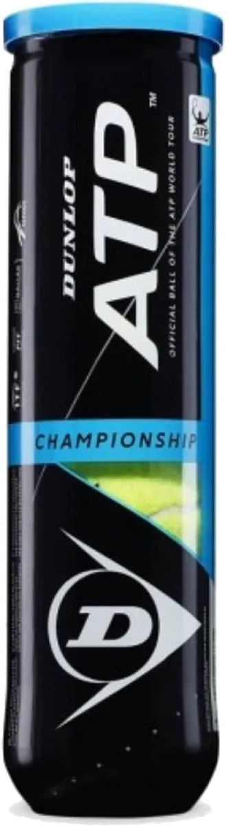 Dunlop ATP Championship Tennisballen - 4 Stuks - Geel