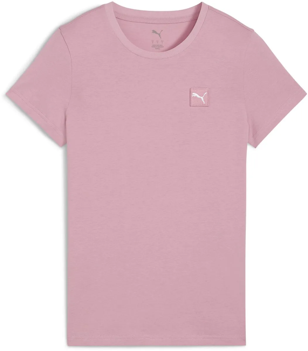 PUMA ESS Elevated Tee Dames T-shirt - Poised Pink