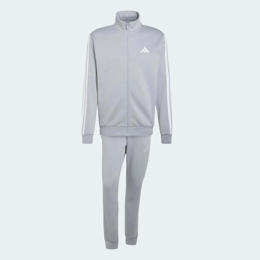 adidas 3-STRIPES Fleece Trainingspak Heren Grijs L - afbeelding 6 van 6