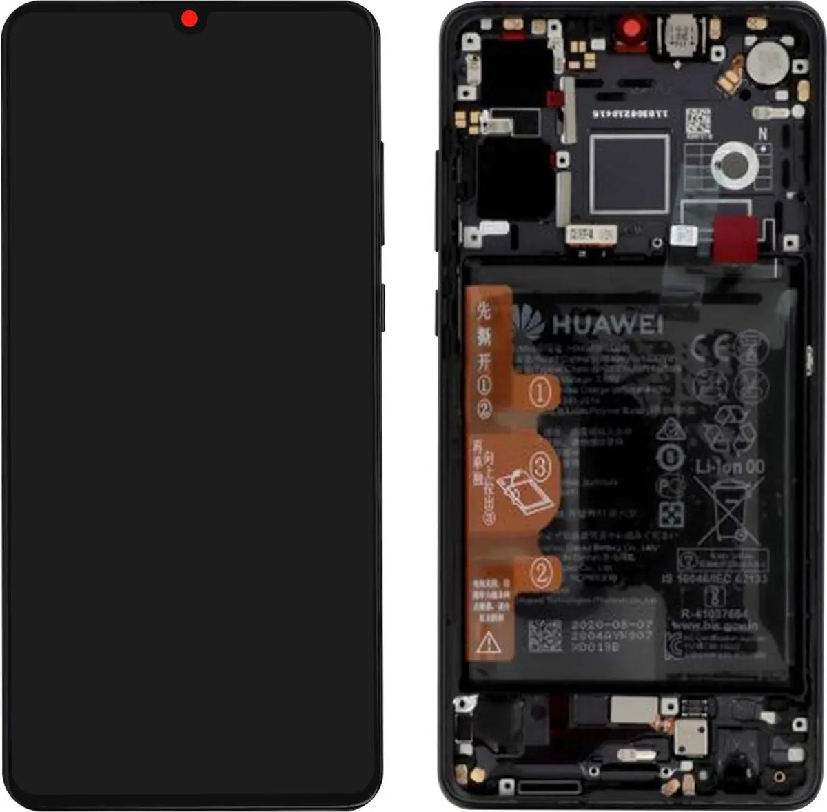 Huawei P30 LCD Touchscreen Zwart