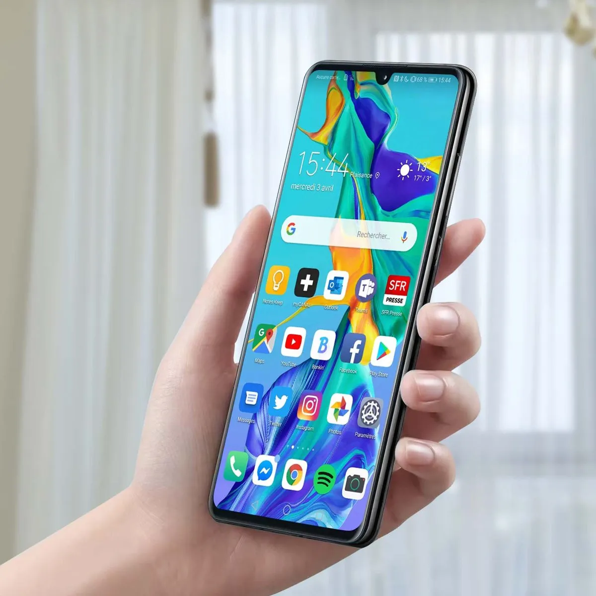 Huawei P30 LCD Touchscreen Zwart - 3650mAh