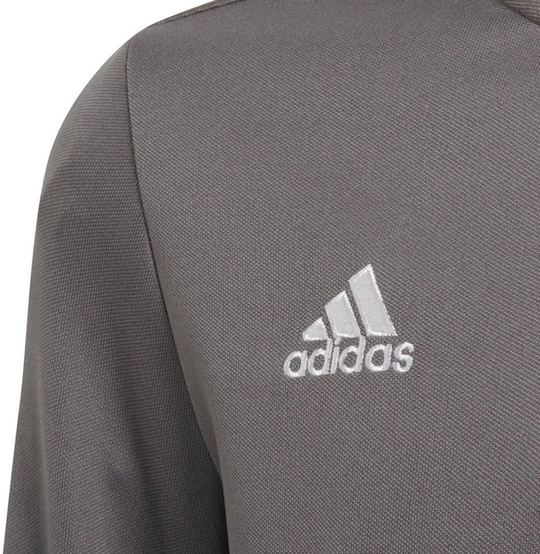 Adidas Entrada 22 Trainingssweater Junior 140 - Grijs/Wit