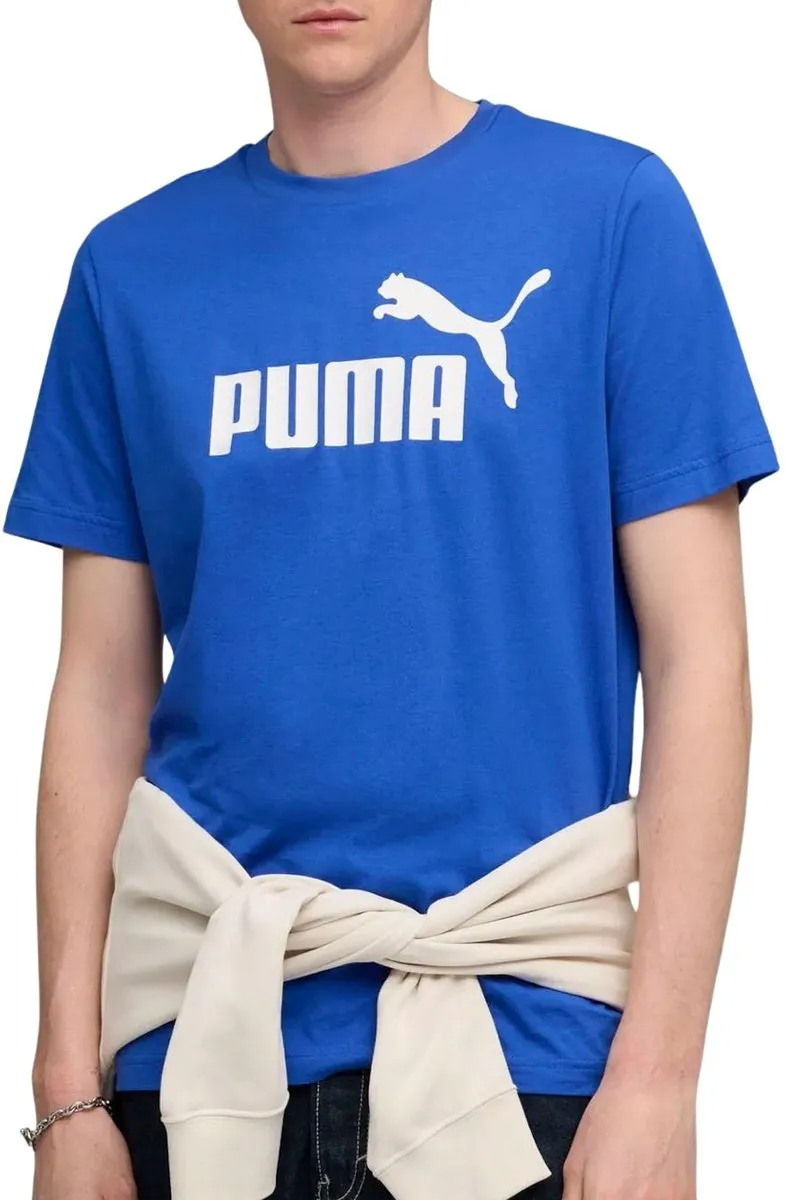 PUMA ESS No. 1 Logo Shirt Heren M - Blauw/Wit