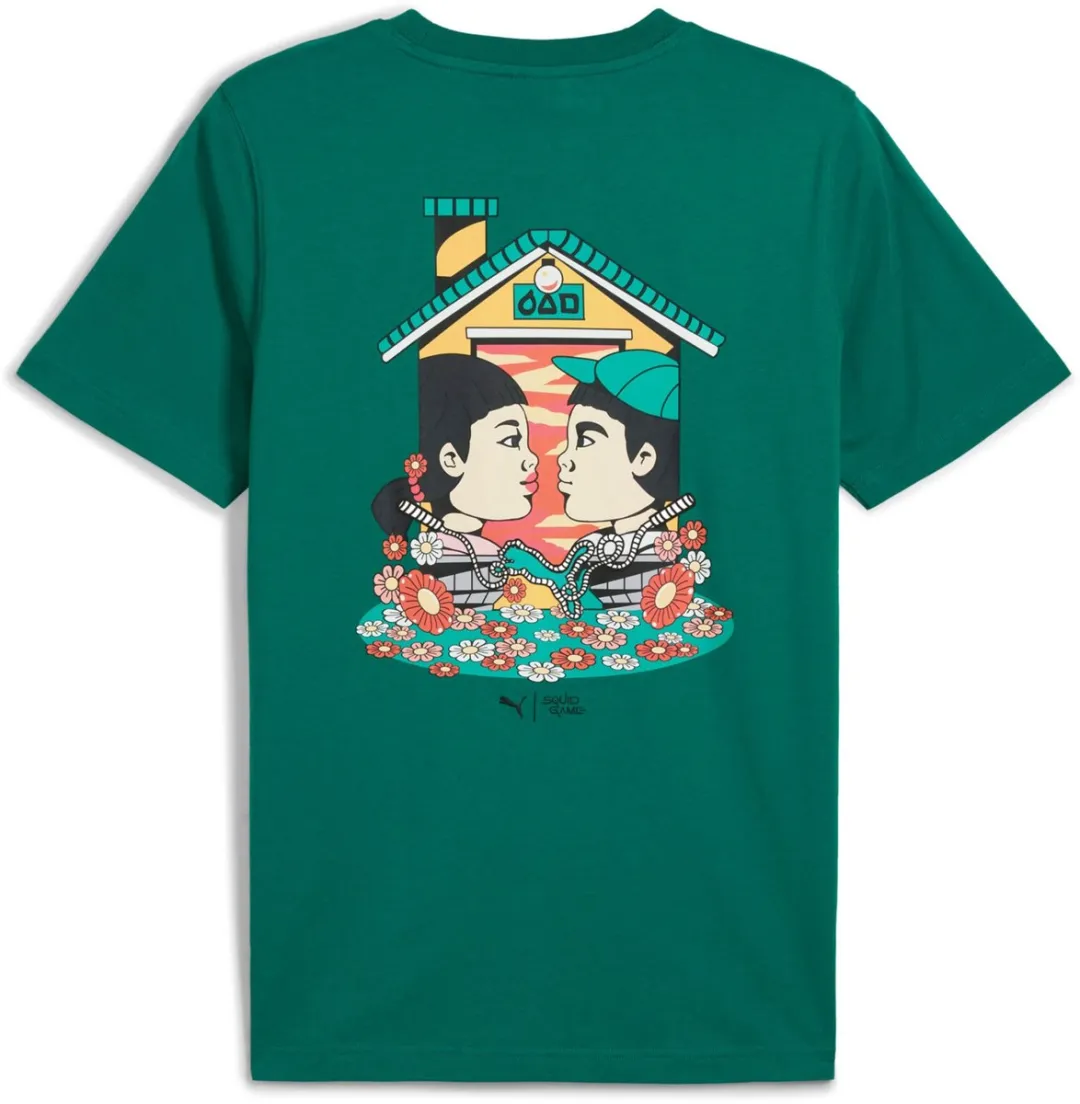 PUMA T-shirt Squid Game Graphic - M - Groen - afbeelding 2 van 2