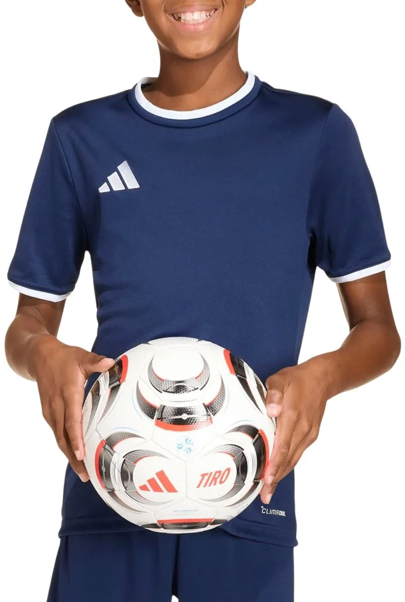 Adidas Entrada 26 Shirt Junior JZ2524 - Maat 128 - Zwart/Wit