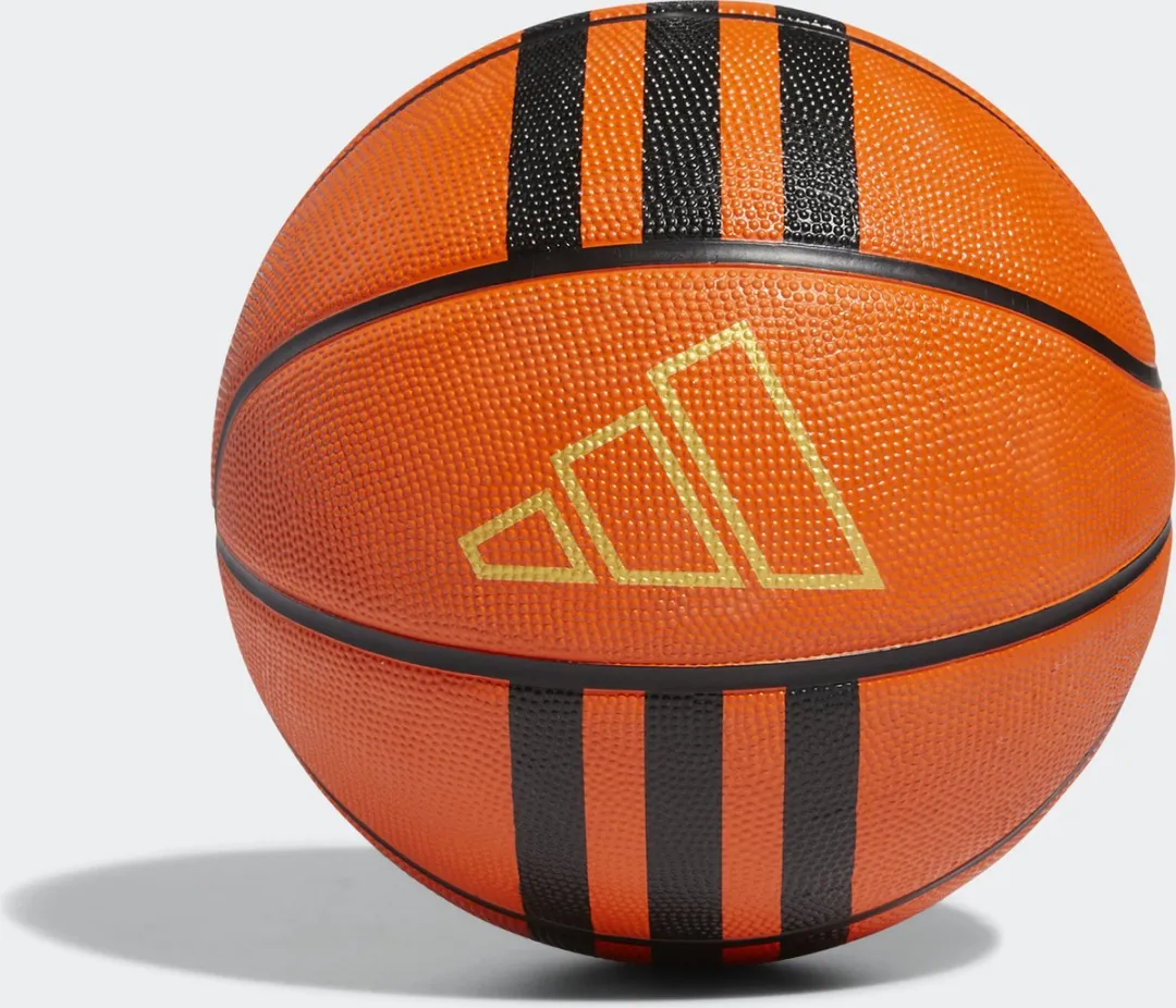 Adidas Performance 3-Stripes Rubber X3 Basketbal - 5 - Oranje