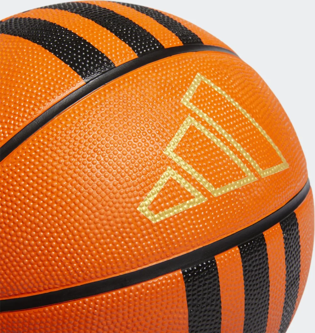 Adidas Performance 3-Stripes Rubber X3 Basketbal - 5 - Oranje
