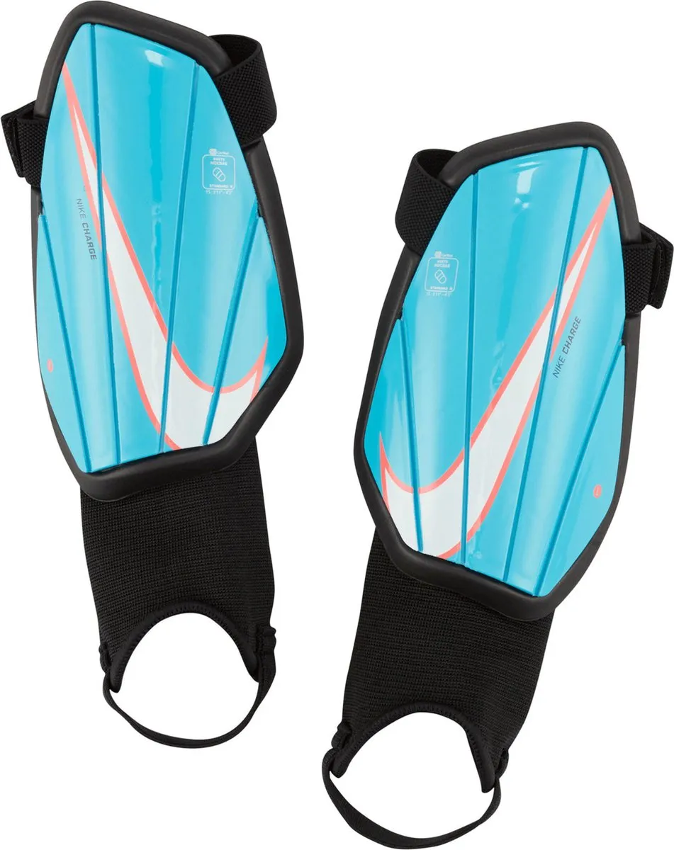 Nike Charge Junior Scheenbeschermers - Maat L - Blauw