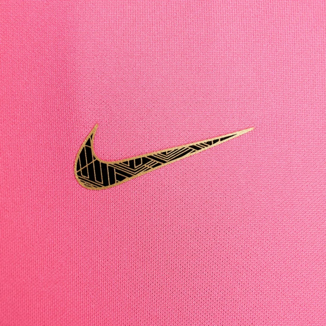 Nike Kylian Mbappé Academy Shirt Junior HQ3688-645 - Maat 158 - Roze/Zwart/Goud