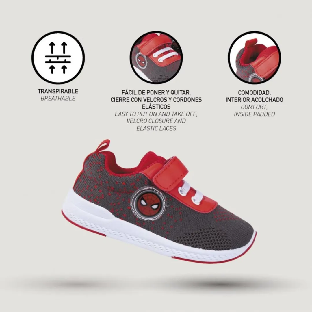Spider-Man Sportschoenen 24 - Grijs/Rood - afbeelding 3 van 6